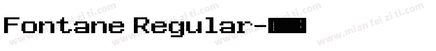 Fontane Regular字体转换